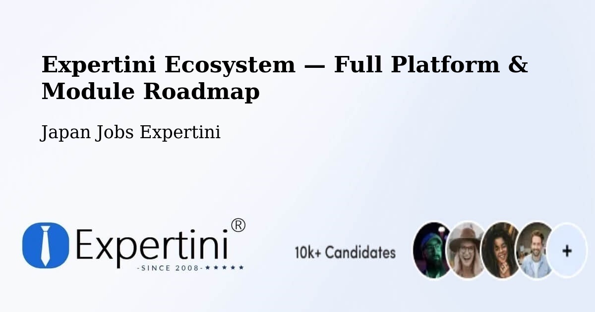 Expertini Ecosystem — Full Platform & Module Roadmap – Sagara
